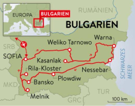 Schweizer Familie / SF Reisen bietet 2021 eine interessante Zugreise durch Bulgarien an